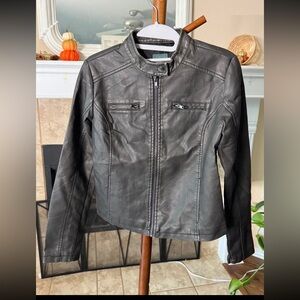 Wild Fable Charcoal Faux Leather Jacket